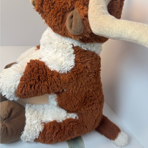 Build a Bear Longhorn Stuffed Animal - Brown and White - Picture 4 of 7
